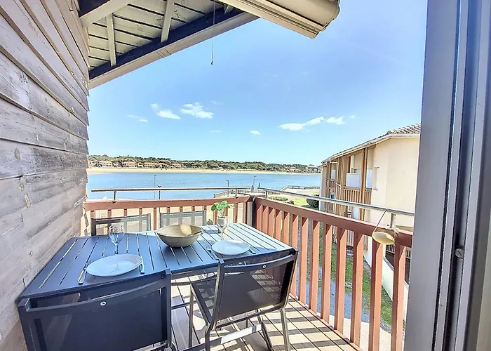 Boucau : T2 6 Pers Avec Piscine, Parking - Fr-1-857-34 * Vieux-Boucau-les-Bains